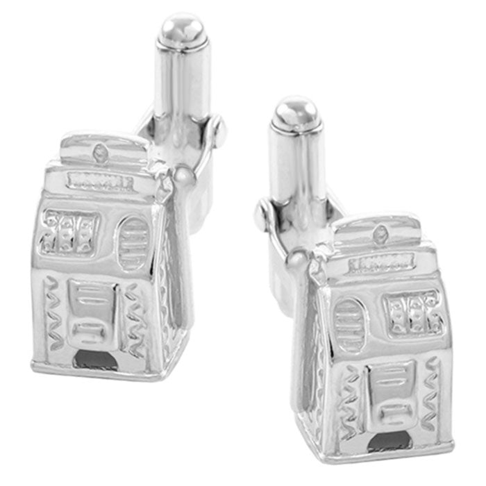 Slot Machine Cufflinks in Sterling Silver - Item: SCL184 - Image: 2