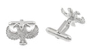 Double Headed Eagle Cufflinks in Sterling Silver