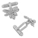 Coffee Bean Cufflinks in 925 Sterling SIlver with Swivel Backs for Ease of Wear - SCL214