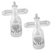 Wine Aficionado Cufflinks - Solid Sterling Silver - SCL220