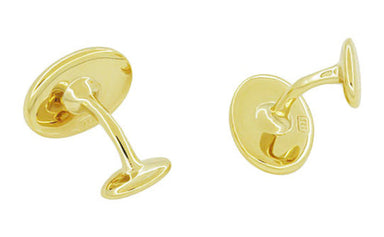 Victorian Sunflower Cufflinks in Solid Sterling Silver with Yellow Gold Vermeil - alternate view