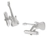 Electric guitar jewelry in sterling silver for men