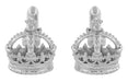 Royal Crown Cufflinks in Sterling Silver