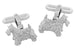 Scottish Terrier Cufflinks in Sterling Silver (Scottie Dog)