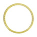 Art Deco Yellow Gold Thin Wedding Band with Wheat Engraving on Three Sides - 2.3mm Wide