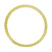Art Deco Yellow Gold Thin Wedding Band with Wheat Engraving on Three Sides - 2.3mm Wide