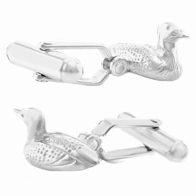 Duck Decoy Cufflinks in Sterling Silver - alternate view