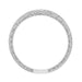 Royal Crown Curved Diamond Wedding Band in Platinum