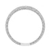 Royal Crown Curved Diamond Wedding Band in Platinum