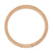 Men's Art Deco Scrolls Engraved Wedding Band in 14 Karat Rose Gold