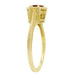 Art Deco Filigree Halo Hexagon Ruby Ring in 14K Yellow Gold - July Birthstone
