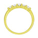 Side of Yellow Gold Channel Set Diamond Wedding Ring - 1980's Estate Band - DWR105