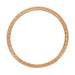 Art Deco Thin Wedding Band in 14 Karat Rose Gold with Wheat Engraving on Three Sides - 2.3mm Wide