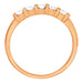 14K Rose Gold 1980's Channel Set Diamond Wedding Band
