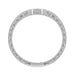 Royal Crown Contoured Platinum and Diamond Companion Wedding Band