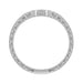 Royal Crown Contoured Platinum and Diamond Companion Wedding Band