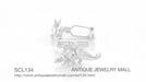 Stegosaurus Dinosaur Cufflinks in Sterling Silver