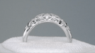 Sterling Silver 1920's Art Deco Filigree Floral Wedding Ring