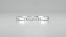 Art Deco Engraved Wheat Wedding Band in Sterling Silver