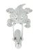 Horned Lizard Cufflinks in Sterling Silver with Diamond Eyes - Horned Frogs