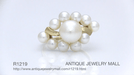 Vintage Mikimoto Pearl Cluster Ring in 14 Karat Yellow Gold