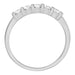 1980's Channel Set 5 Diamond Wedding Ring in White Gold - 14K or 18K