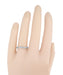 Art Deco Scrolls Contoured Engraved Wedding Band in Palladium