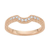 Matching wr460r1d wedding band for Art Deco Royal Crown Antique Style 1.20 Carat Morganite Engraved Engagement Ring in 14 Karat Rose Gold