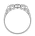 Side of 1950s Vintage Galaxy Diamond Wedding Ring White Gold - WR481