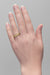 Yellow Gold Art Deco Leaves and Flowers Millgrain Edge Engraved Wedding Band - 3mm Width