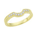 Engraved Contoured Royal Crown Diamond Wedding Band in 14K or 18K Yellow Gold