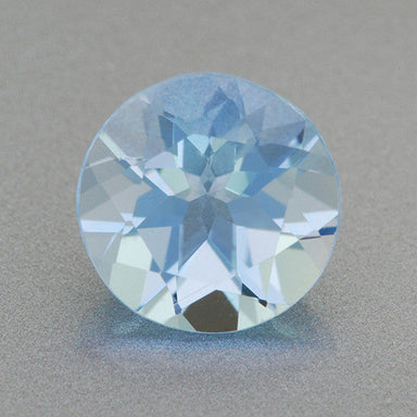 1.13 Carat Baby Blue Round Loose Aquamarine | 7mm Natural Fine Stone