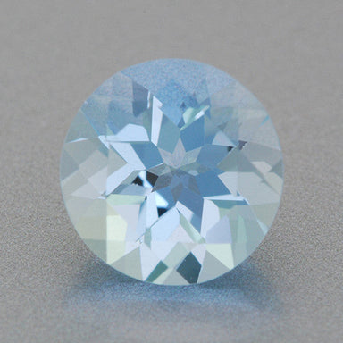 1.27 Carat Natural Fine Loose Powder Blue Aquamarine | 7.2mm Round Gemstone