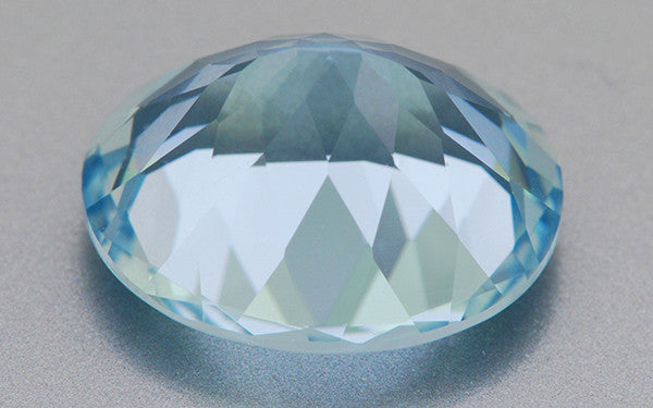 5.19 Carat Brilliant Natural Celeste Blue Oval Aquamarine | 12 x 10mm - Item: AQ002171 - Image: 2