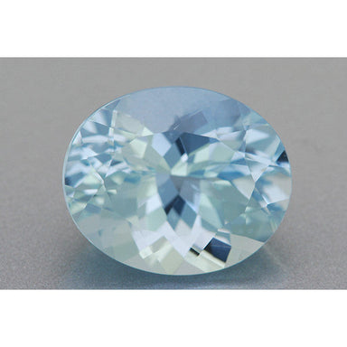 5.19 Carat Brilliant Natural Celeste Blue Oval Aquamarine | 12 x 10mm