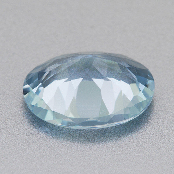 0.99 Carat Oval Sky Blue Aquamarine | 8x6mm Loose Natural - Item: AQ003252 - Image: 2
