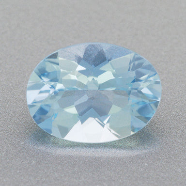 0.86 Carat Oval Sky Blue Aquamarine | 8x6mm Loose Natural