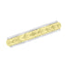 Art Deco Mixed Metals Millgrain Edge Hand Engraved Wheat Wedding Ring in 14 Karat Two Tone White and Yellow Gold - 4mm Wide