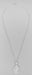 Art Deco Floral Filigree Camphor Crystal and Diamond Pendant Necklace in Sterling Silver