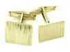 1960's Bark Finish Estate Cufflinks in Solid 14 Karat Gold