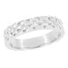 1960s Vintage Basket Weave Wedding Band in White Gold - 4mm Wide - 14K and 18K - R271