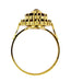 Victorian Style Marquise Shape Bohemian Garnet Navette Ring in 14 Karat Gold and Sterling Vermeil