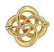 Antique Victorian Algerian Love Knot Brooch in 10 Karat Gold