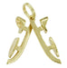 Old Fashioned Ice Skates Charm in 14 Karat Gold