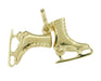 Pair of Ice Skates Charm in 14 Karat Gold