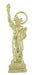 Vintage Statue of Liberty Charm Pendant - Solid Yellow Gold 1950s - C328