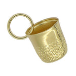 Antique Mini Thimble Charm in 14 Karat Yellow Gold