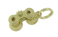 Moveable Binoculars Charm in 14 Karat Gold