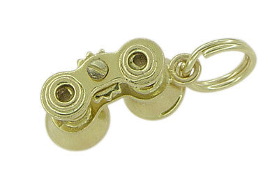 Moveable Binoculars Charm in 14 Karat Gold - Item: C331 - Image: 2