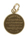 14K Yellow Gold Vintage Mustard Seed Charm with Engraved Amulet of Faith Matthew 17:20 on Back - JMF Charm - C394